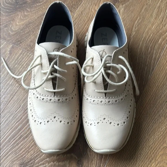 Cole Haan | Shoes | Cole Haan Cream Oxford Brogues With 